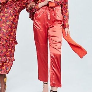 NWT silky paper bag waist pants- JCREW